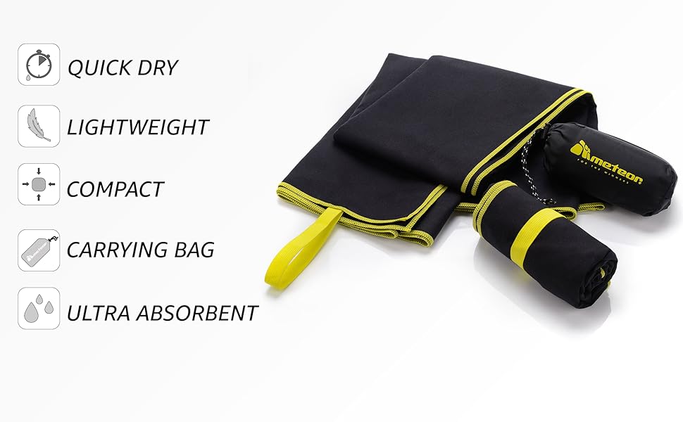 Microfibre Towel Quick Dry Gym Pool Fitness Swimming Travel Camping Beach Yoga Pilates Bath Shower