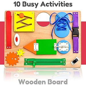 Wooden Busy Board