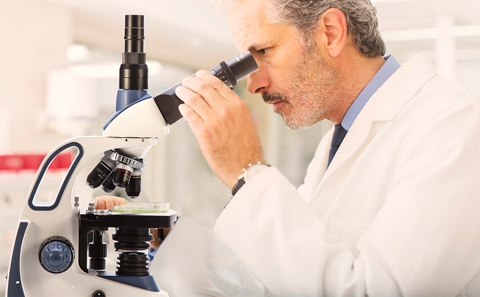 SWIFT SW380T 40X2500X,Trinocular Compound Lab Microscope with Double