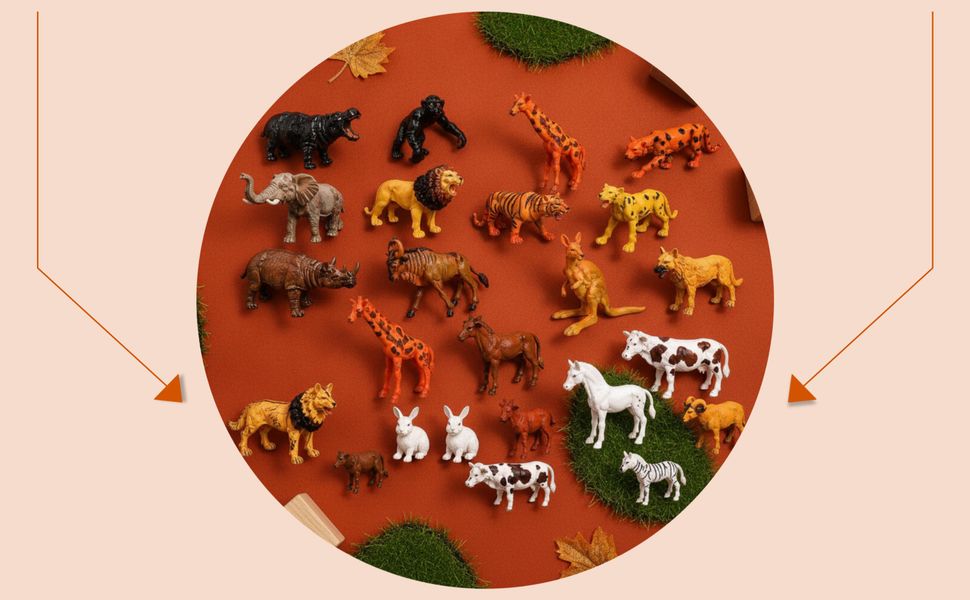 Wild & Farm Animal Figures Set for Kids - 24 Toys -11