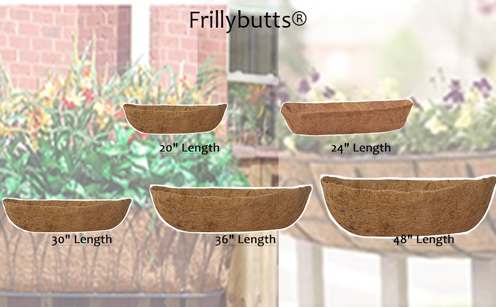 Frillybutts Window Basket Liners 30 Inch,PreFormed