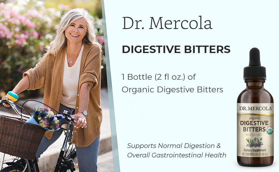 Dr. Mercola Organic Digestive Bitters, 1 Bottle (2 fl oz