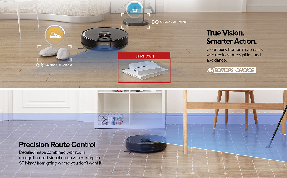 Roborock S6 Maxv Robot Vacuum Cleaner With Reactiveai And Lidar