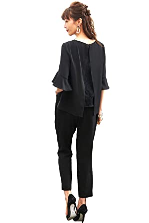 Amazon.co.jp: [ルイ ルエ ブティック] バック レース トップス