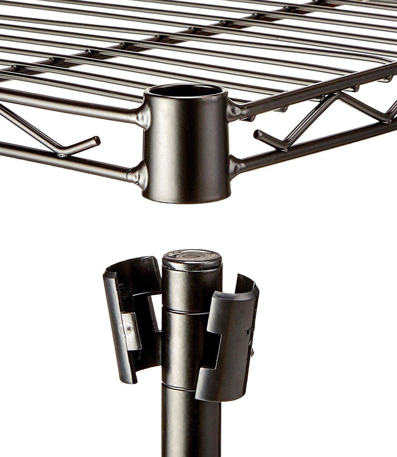 Callas Height Adjustable Shelf Rack Leveling Feet Chromium Steel Layer