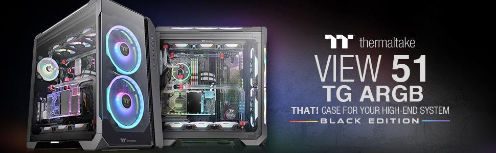 Amazon.com: Thermaltake View 51 TG ARGB Black Gaming Case,CA