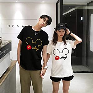 Amazon | [RAYEE] Q1-3親子Tシャツ お祝い 恋 ペアルック ディズニー