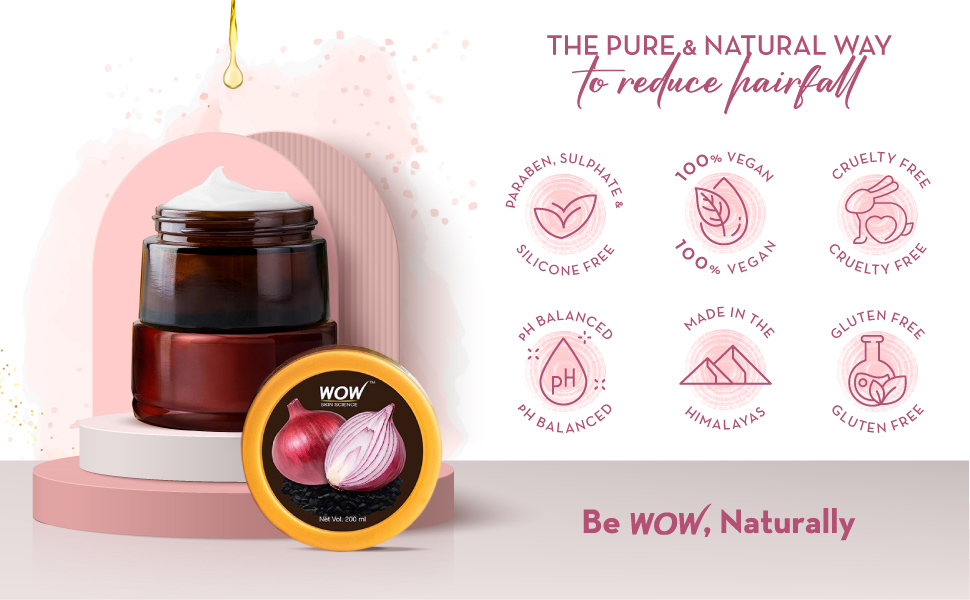 WOW Skin Science onion hair mask RUBNIC