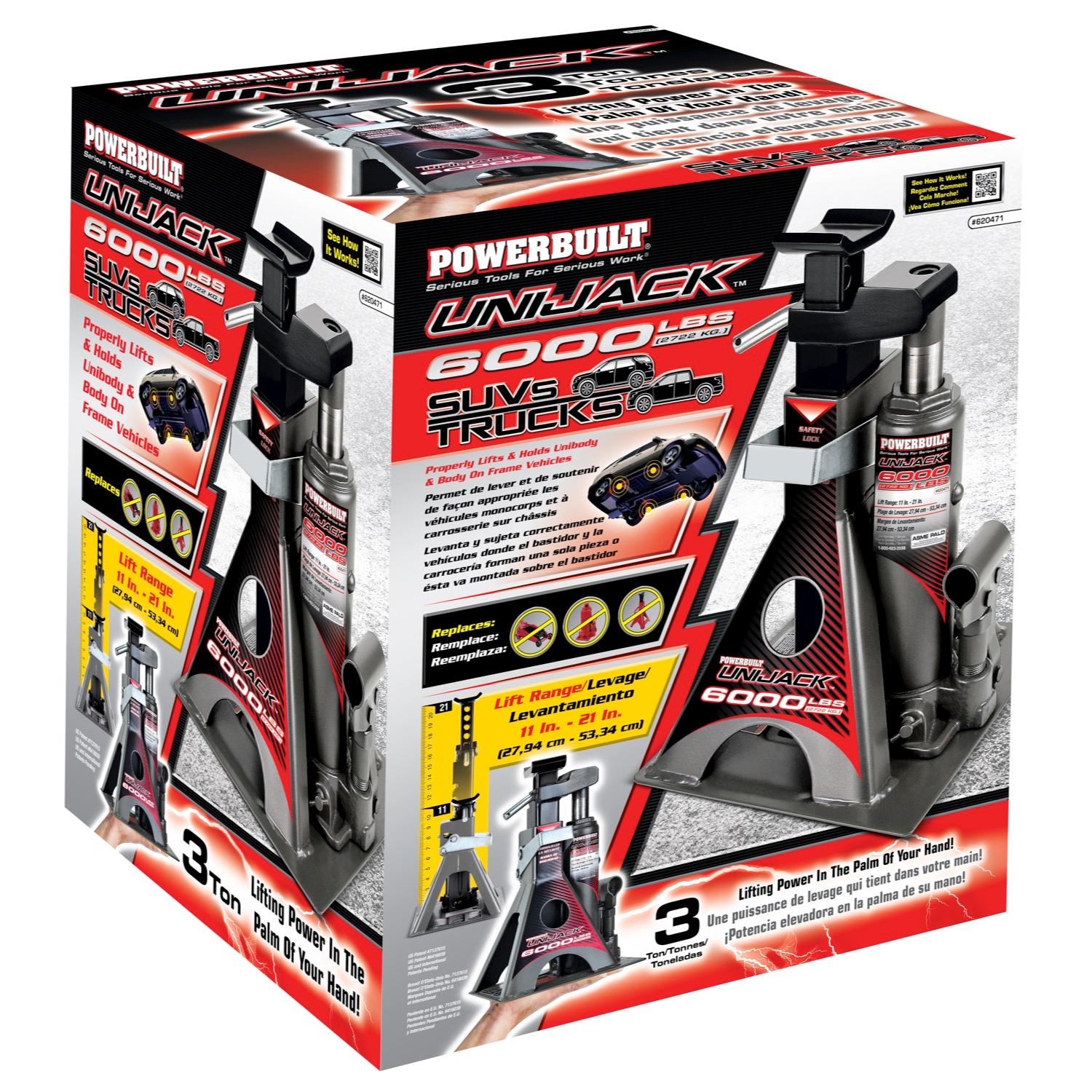 Powerbuilt 620471 Unijack 6000 Pounds Capacity