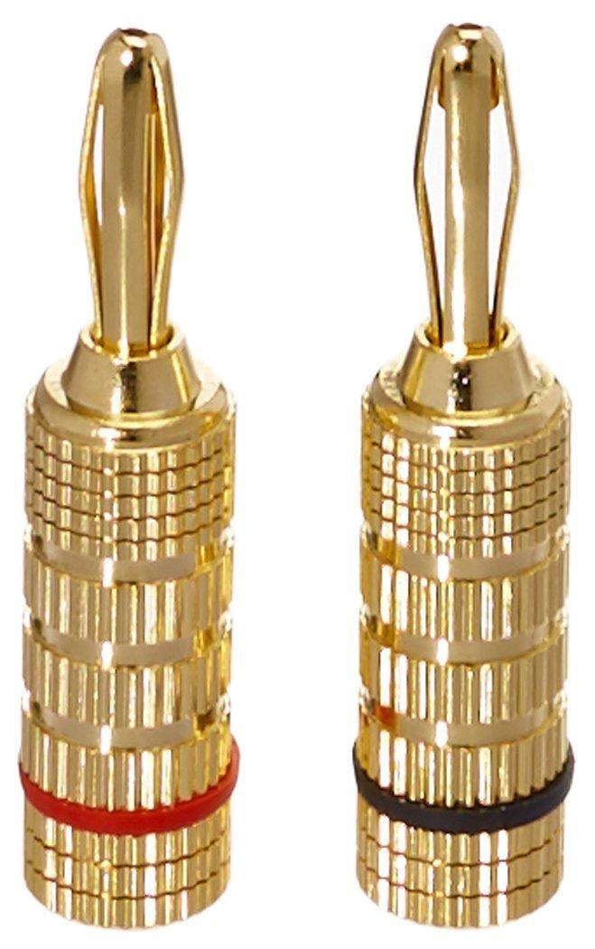 AmazonBasics Banana Plugs Closed Screw Type, 12 pairs