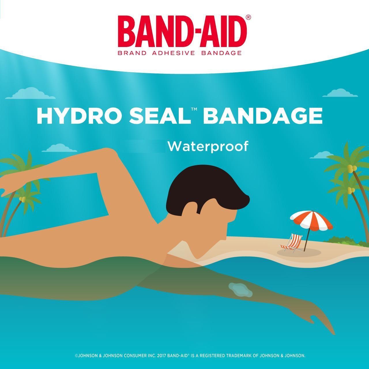 BandAid Hydrocolloid Bandages Extra Large, Waterproof Adhesive, Hydro