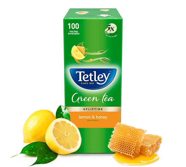 Tetley Green Tea, Lemon and Honey, 100 Tea Bags Amazon.in Grocery