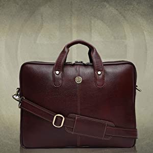 Hammonds Flycatcher Original Bombay Brown Leather Laptop Messenger  Bag (L=40,H=29, B=13 cm) LB117BLCK Messenger Bag - Messenger Bag