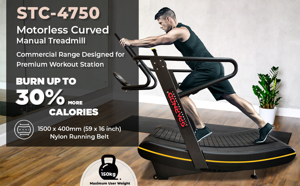 Sparnod Fitness STC4750 Curve Treadmill NonElectric Manual