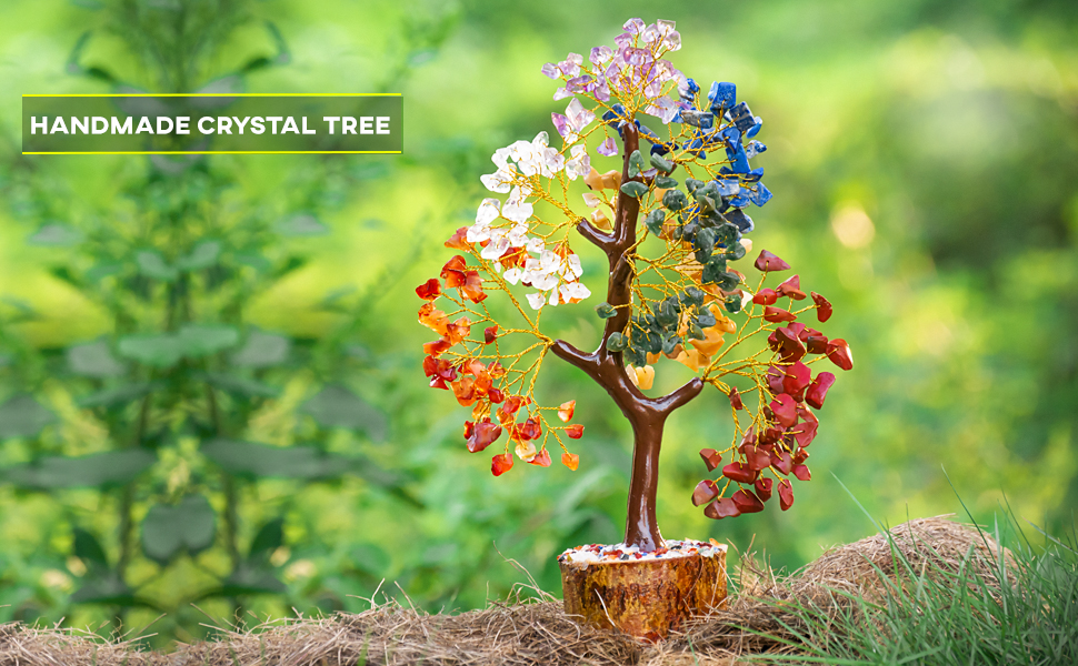 YATSKIA 7 Chakra Tree of Life, Crystals and Healing Stones, Birthday Gifts for Women - Crystal Tree for Positive Energy, Office Decor, Gifts for Women, Mom Birthday Gifts for Women 17 1
