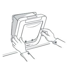 installs into doors, glass & walls