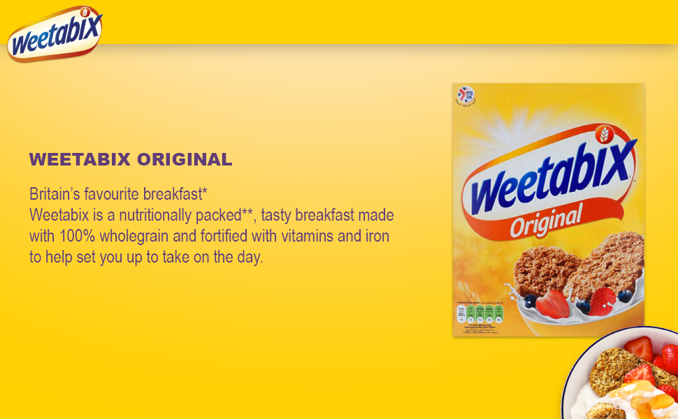 Weetabix Cereal Natural Whole Grain Wheat 430g Buy Online at Best