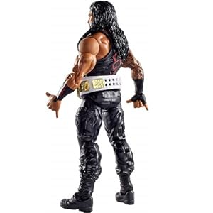 Amazon Com Wwe Roman Reigns Elite Collection Deluxe Action Figure With Realistic Facial Detailing Iconic Ring Gear Accessories Toys Games