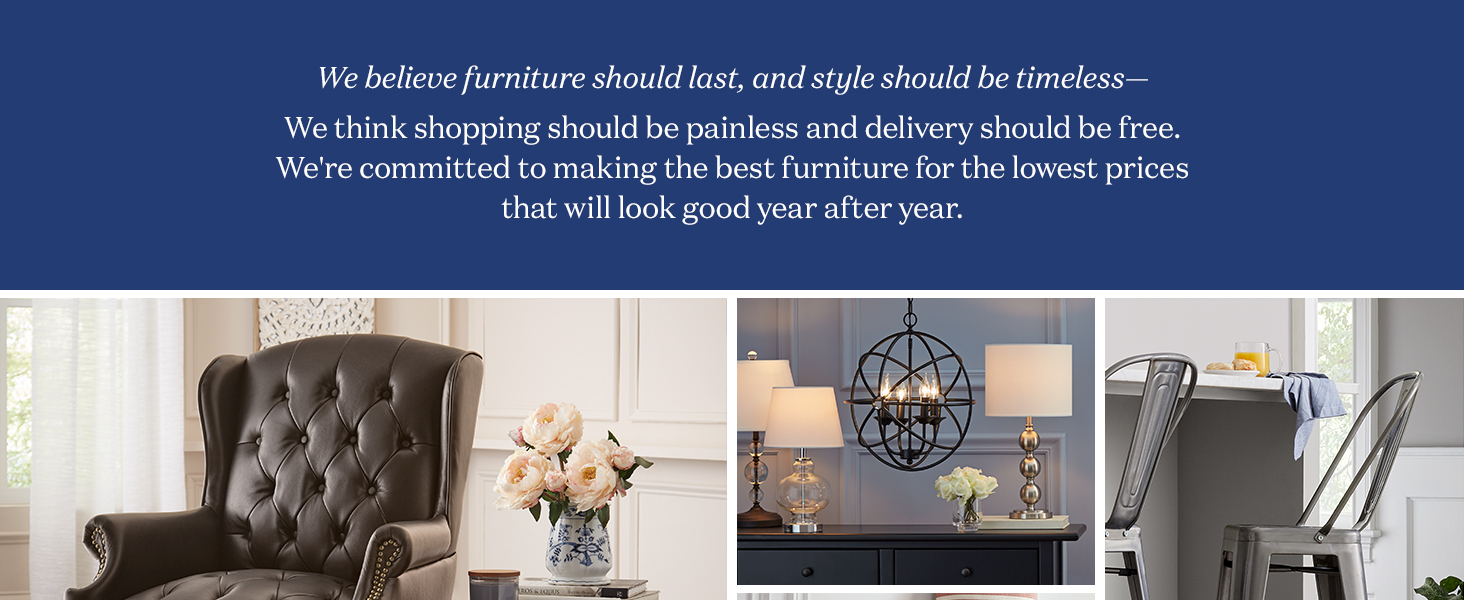 Ravenna Home furniture sofa chair bar stool tufted lighting lamp head board table