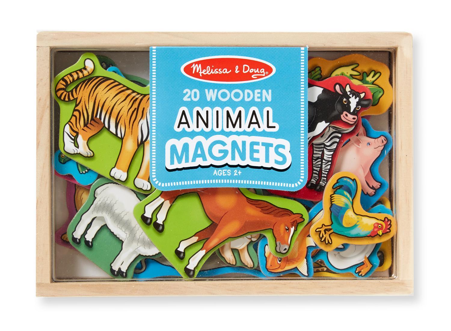 Buy Melissa & Doug 475 Wooden Animals, Multicolour Online at