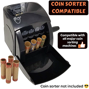 rolled flat machine roller change bank preformed changing wrapping wrap sorter us
