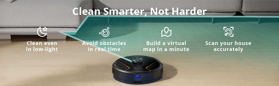 eufy by Anker, RoboVac X8 Hybrid, Robot Vacuum and Mop Cleaner with iPath Laser Navigation