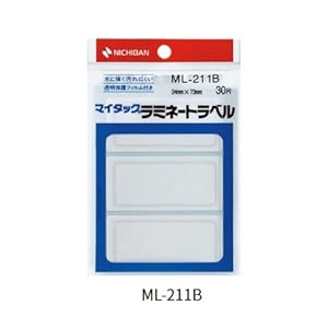 ニチバン マイタック ラミネートラベル 赤枠 140片 ML-207R