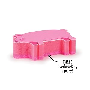 Amazon.com: Genuine Fred, Pigsty, Kitchen Sponges, Set of 2
