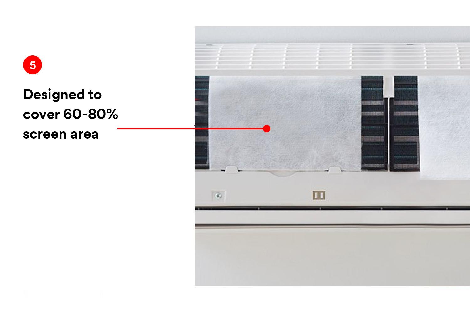 3M NonWoven Fiber Electrostatic Air Purifying Filter for Split ACS