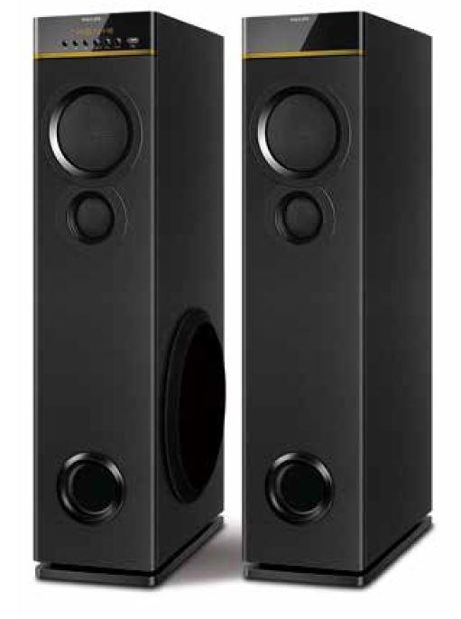 Philips SPA9080B Multimedia Tower Speakers (Black) Price Buy Philips