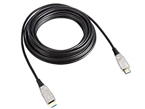 Amazonベーシック 光ファイバーケーブル HDMI ハイスピード 18 Gpbs 4K/60Hz
