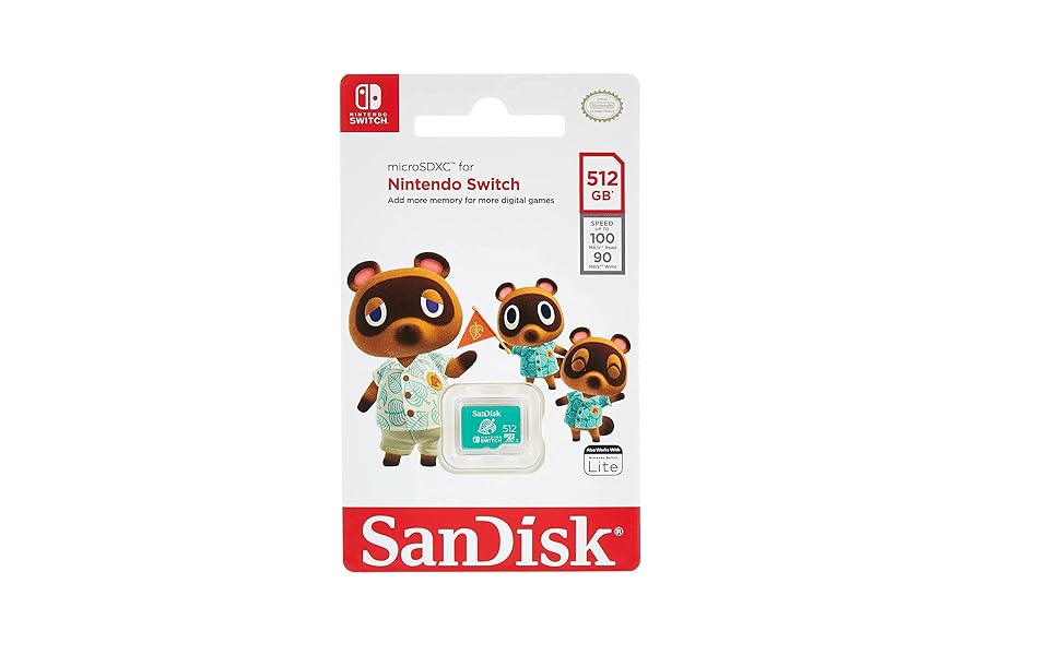 SanDisk 512GB microSDXC™ UHS-I card for Nintendo Switch