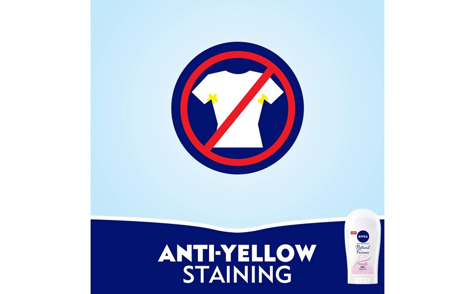 NIVEA Natural Fairness Antiperspirant for Women Stick, 40 ml