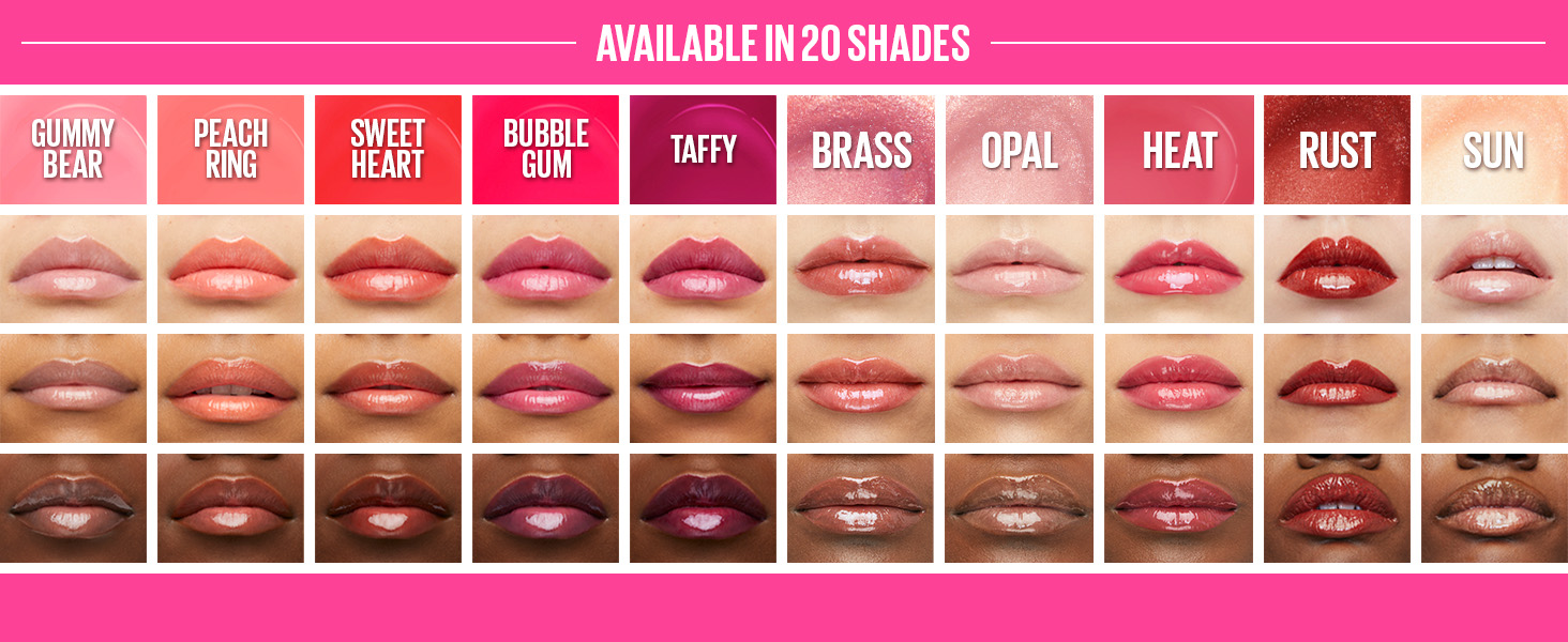 Maybelline New York Lifter Gloss, Hydrating Lip Gloss, High Shine for Fuller Looking Lips, Taffy