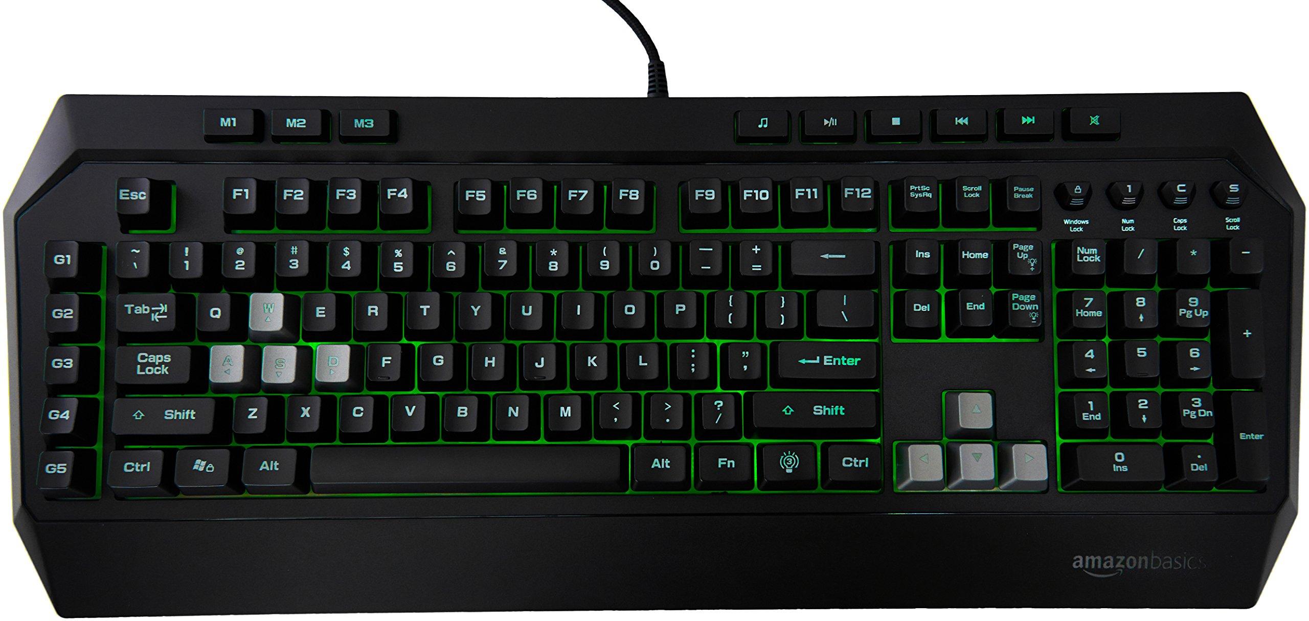 AmazonBasics Mechanical Feel Gaming Keyboard Amazon.ca Computers