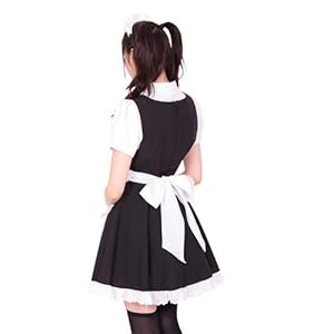 A&TCollection フレッシュ☆メイド ピュア系 メイド服 コスチューム 黒×白 レディース Mサイズ				