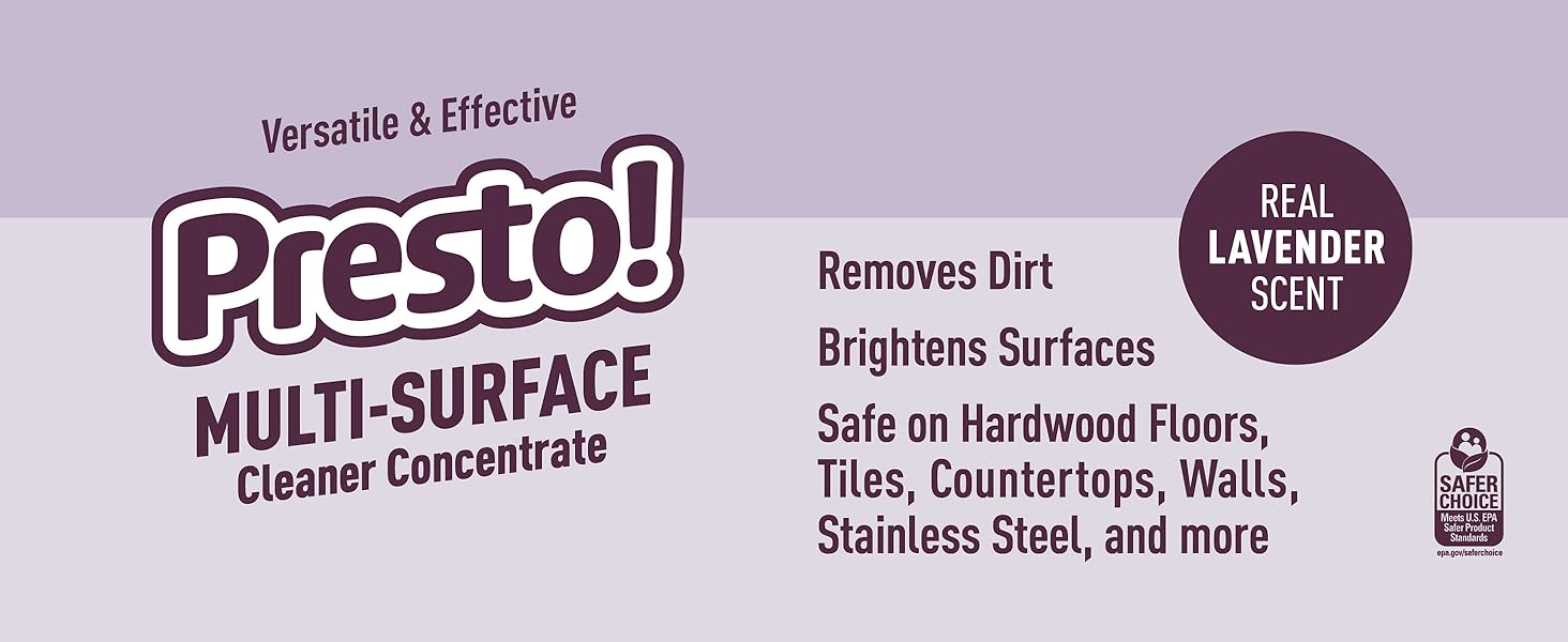 Amazon Brand Presto! MultiSurface Cleaner Concentrate