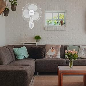 havells wall fan platina remote 400mm (white)