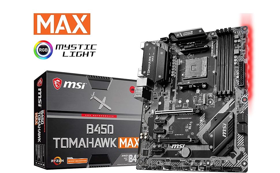 MSI Arsenal Gaming AMD Ryzen 2ND and 3rd Gen AM4 M.2 USB 3 DDR4 DVI