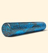 Amazon Basics High-Density Blue Speckled Round Foam Roller - 90 cm