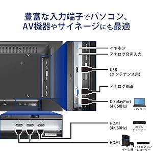 Amazon.co.jp: I-O DATA モニター ディスプレイ LCD-M4K551XDB2