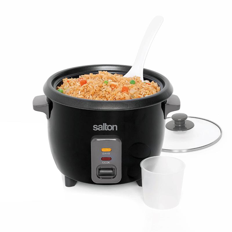 Salton 6 Cup Automatic Rice Cooker with Bonus Food Steaming Basket
