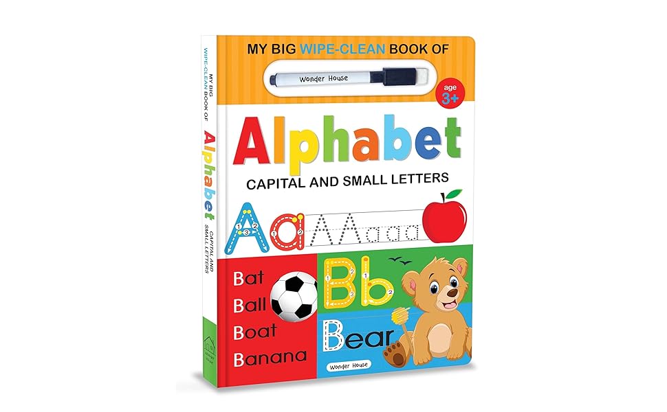 My Big Wipe And Clean Book of Alphabet for Kids Capital And Small
