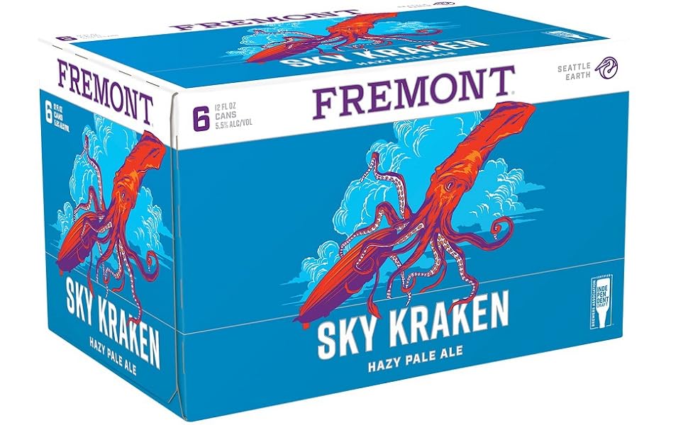 Fremont Brewing, Pale Hazy Sky Kraken, 6pk, 12 Fl Oz Cans