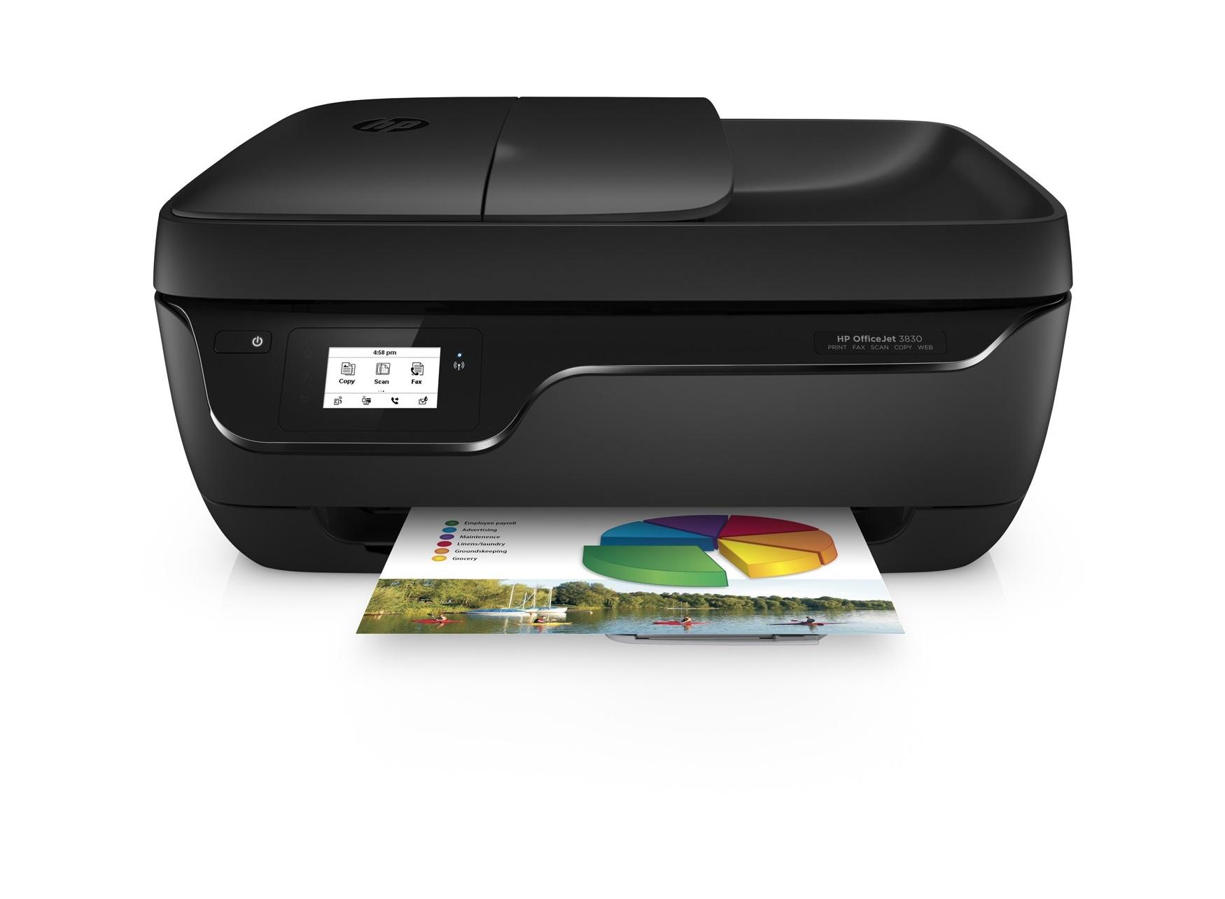 HP OfficeJet 3833 Stampante Multifunzione con 4 Mesi di Prova Gratuita del Servizio Instant Ink