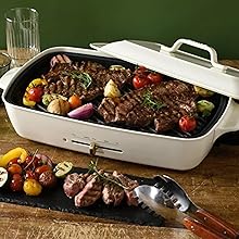 Amazon | BRUNO ブルーノ ホットプレートグランデ 仕切り 鍋 グリル