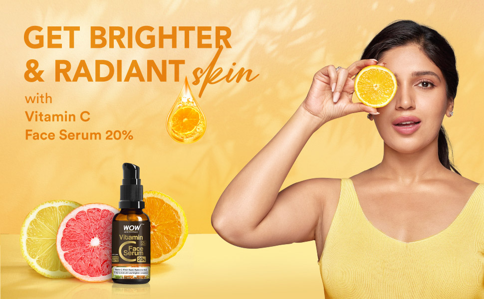 WOW Skin Science Brightening 20 Vitamin C Face Serum Boost Collagen