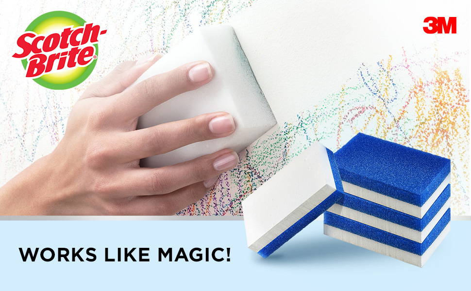 ScotchBrite Easy Erasing Pad, 2 units/pack Magic Sponge Magic