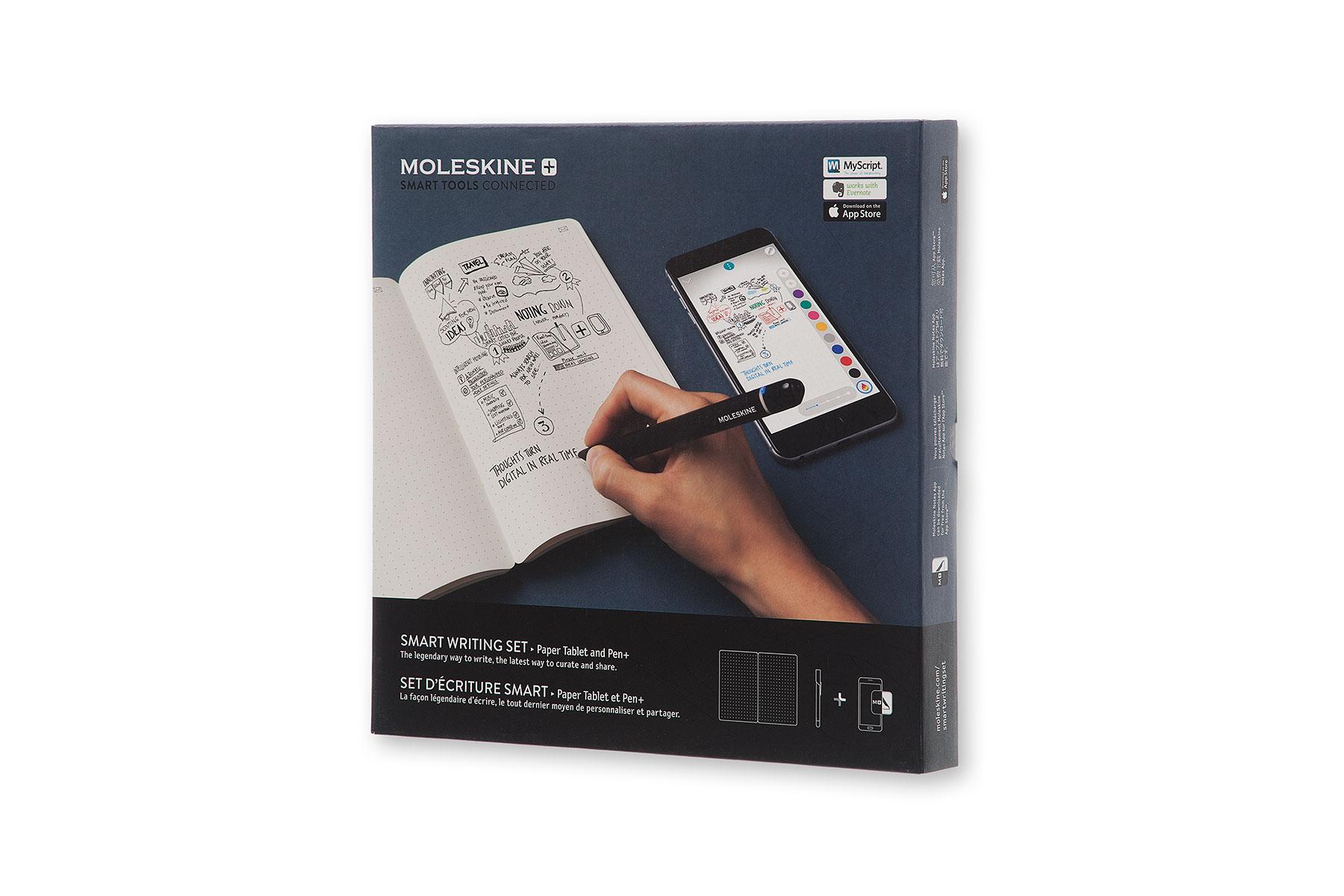 Moleskine Smart Writing Set Notebook e Pen+ Smartpen, Taccuino con Copertina Rigida Nera Adatta