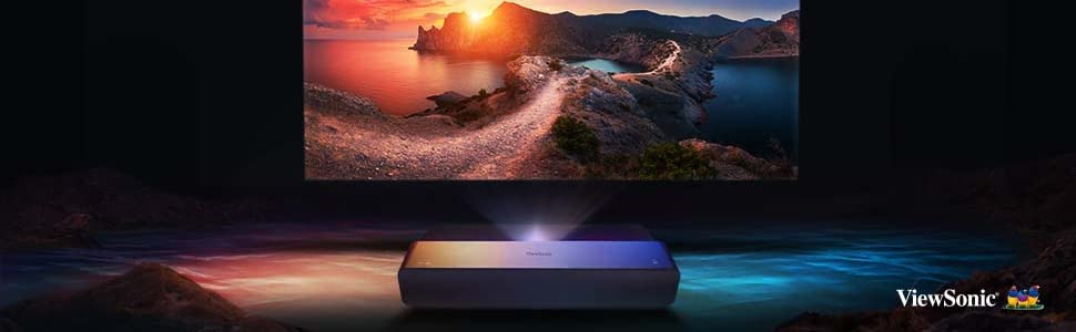 ViewSonic X1000-4K UHD 4K HDR Ultra Short Throw Smart LED Projector ...
